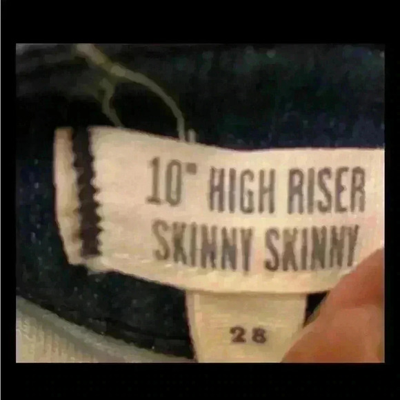 Madewell Women's Size 28 10" High Riser Skinny Skinny Jeans Medium Wash Raw Hem - Picture 4 of 5